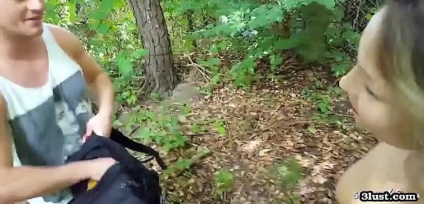  German Tinder Date Nele Fuck and Smartphone Porn in Forest